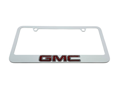 GMC White License Plate Frame
