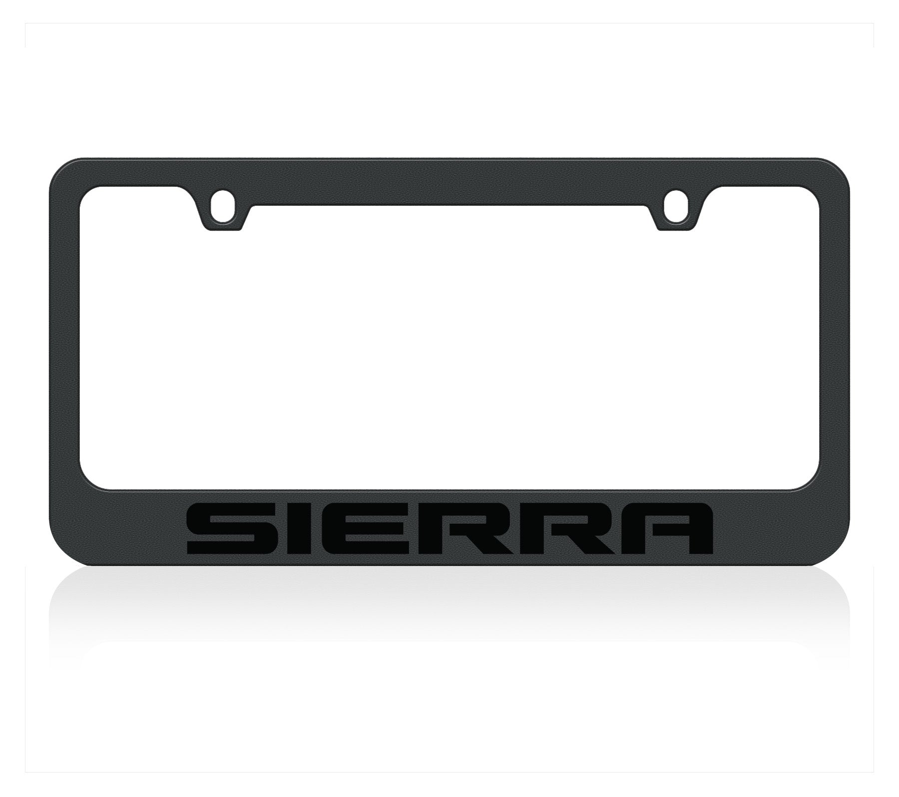 GMC Sierra Black License Plate Frame