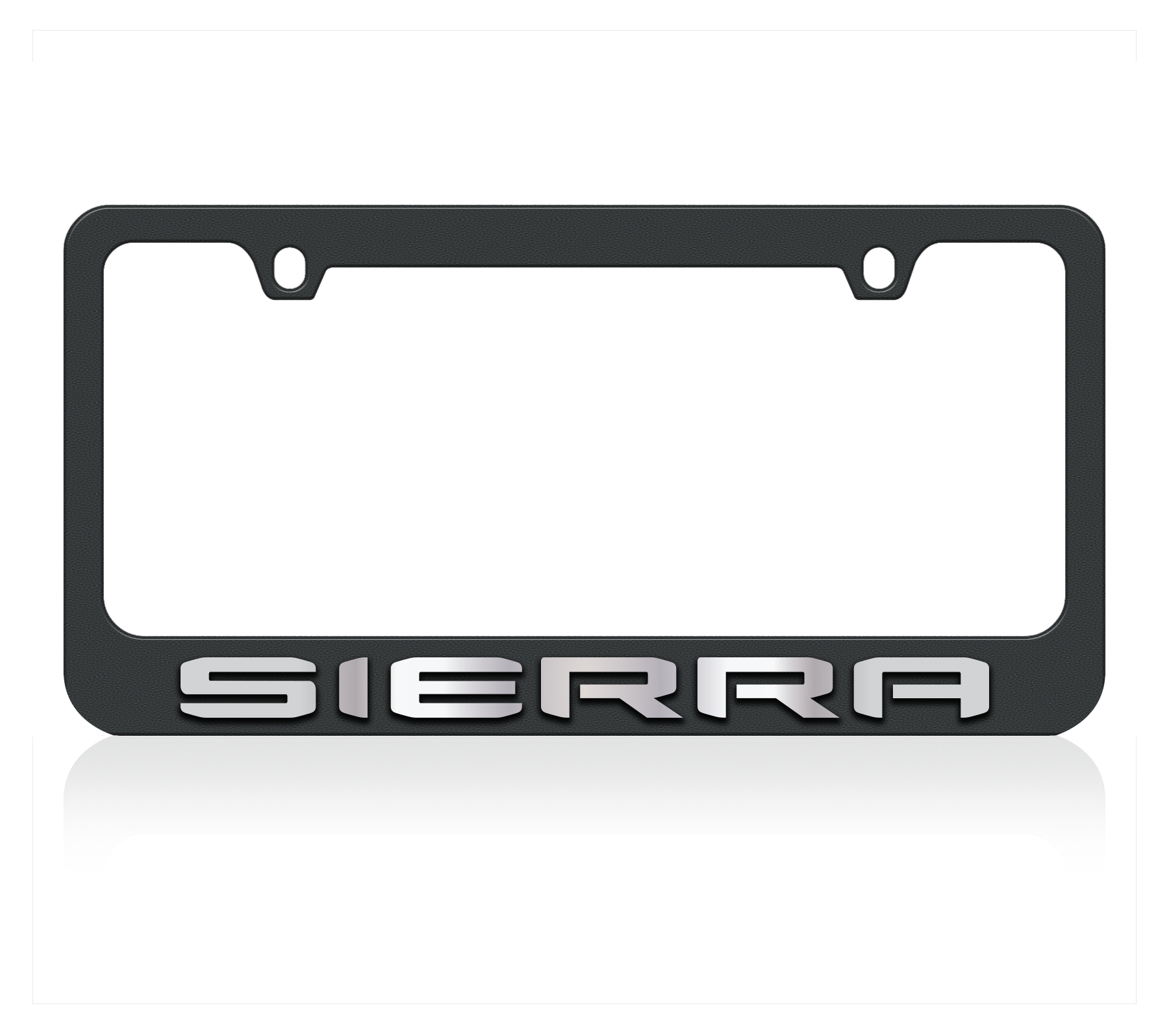 2019 GMC Sierra Black License Plate Frame