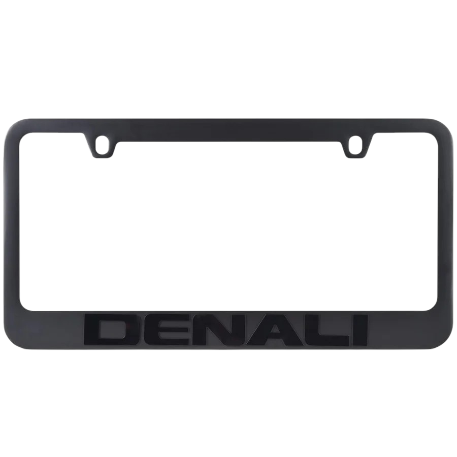 GMC Denali Black License Plate Frame