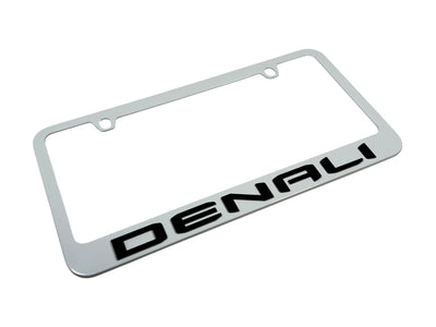 GMC Denali White License Plate Frame
