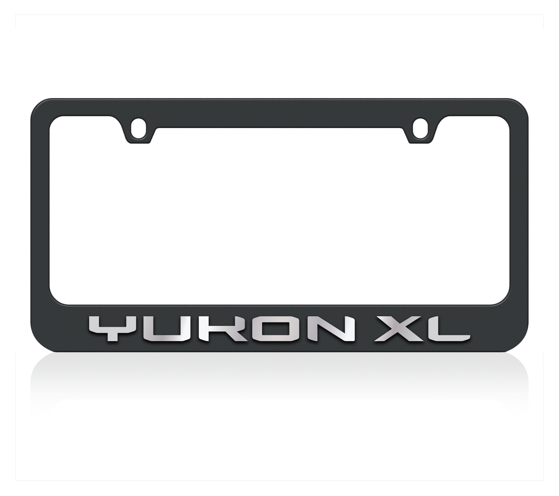 GMC Yukon XL Black License Plate Frame