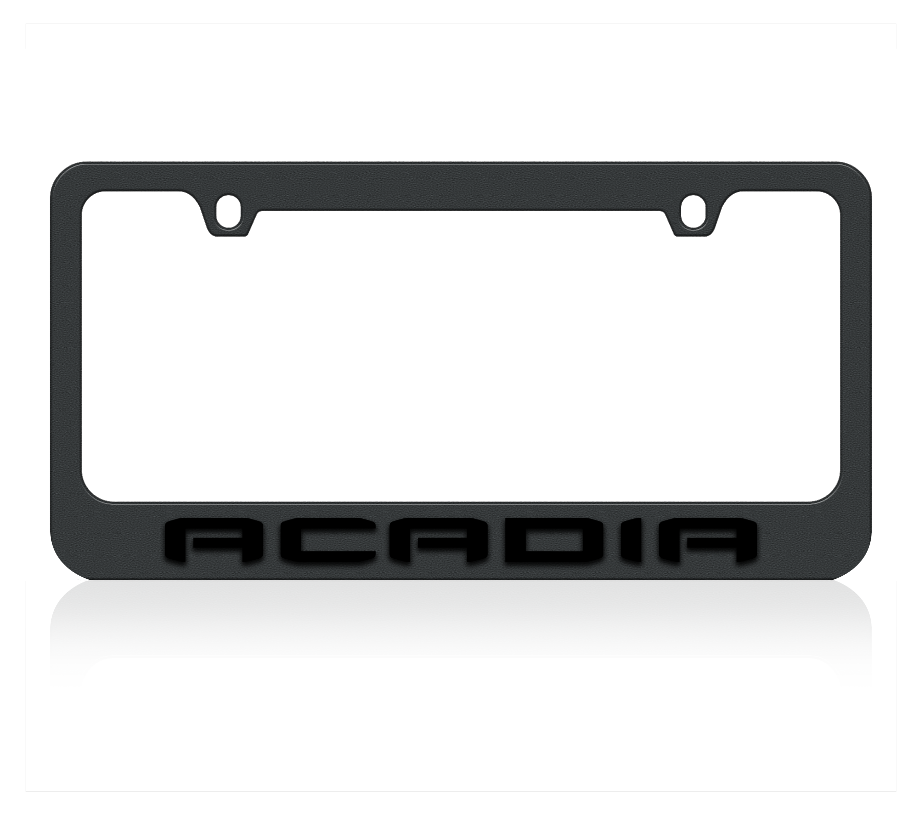 2019 GMC Acadia Blacked Out License Plate Frame