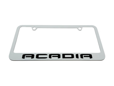 GMC Acadia White License Plate Frame