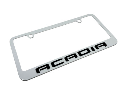 GMC Acadia White License Plate Frame