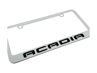 GMC Acadia White License Plate Frame