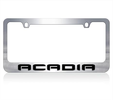 2019 GMC Acadia Chrome License Plate Frame