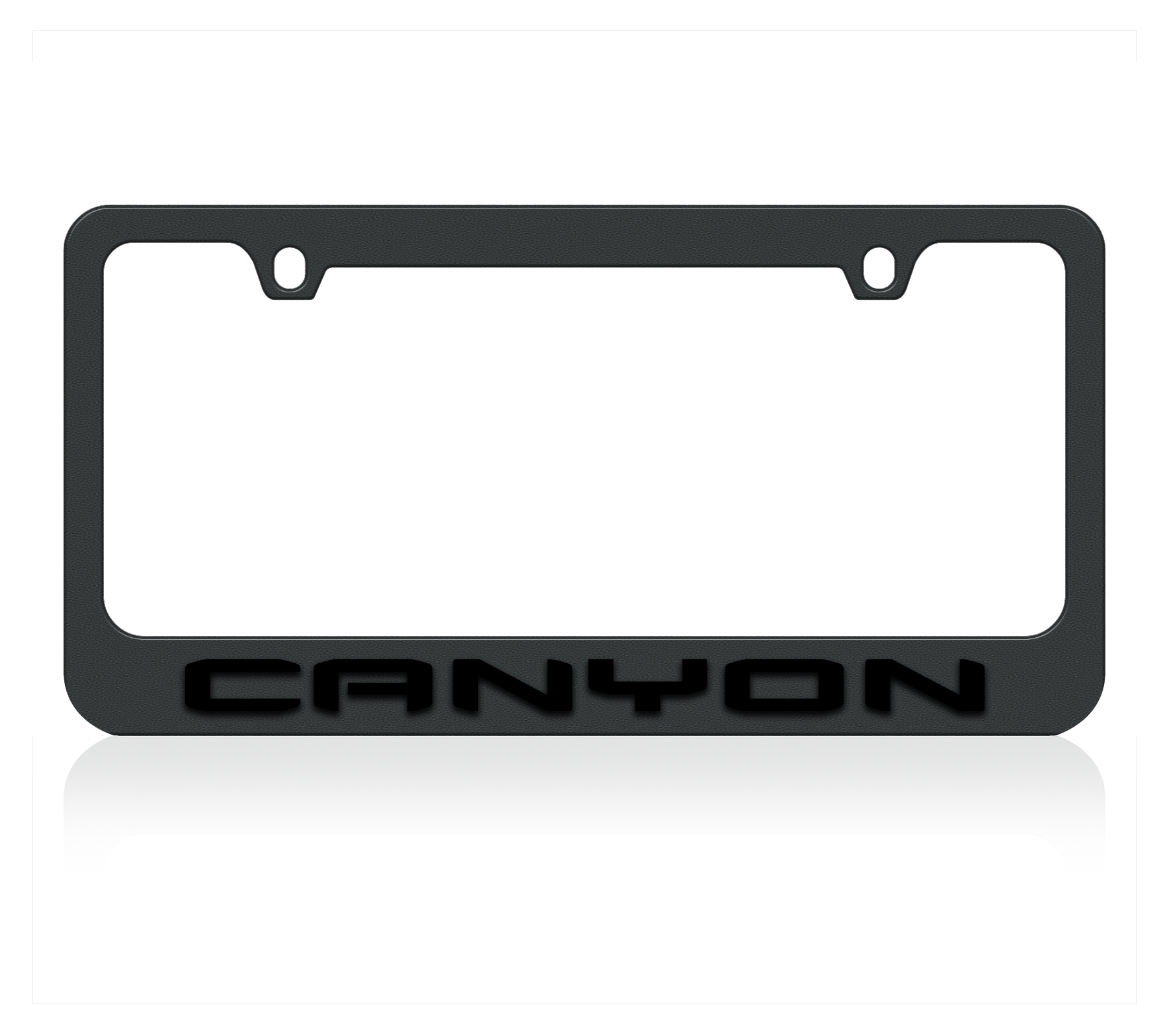 2019 GMC Canyon Blacked Out License Plate Frame