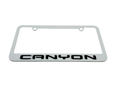 GMC Canyon White License Plate Frame