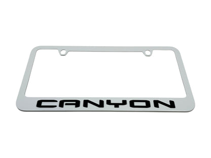 GMC Canyon White License Plate Frame