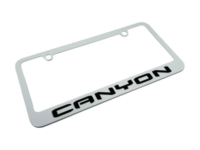 GMC Canyon White License Plate Frame