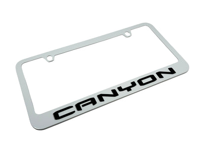 GMC Canyon White License Plate Frame