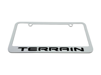 GMC Terrain White License Plate Frame