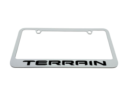 GMC Terrain White License Plate Frame
