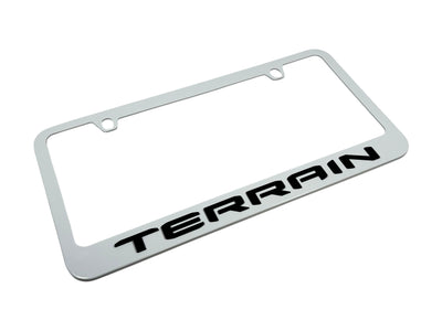 GMC Terrain White License Plate Frame