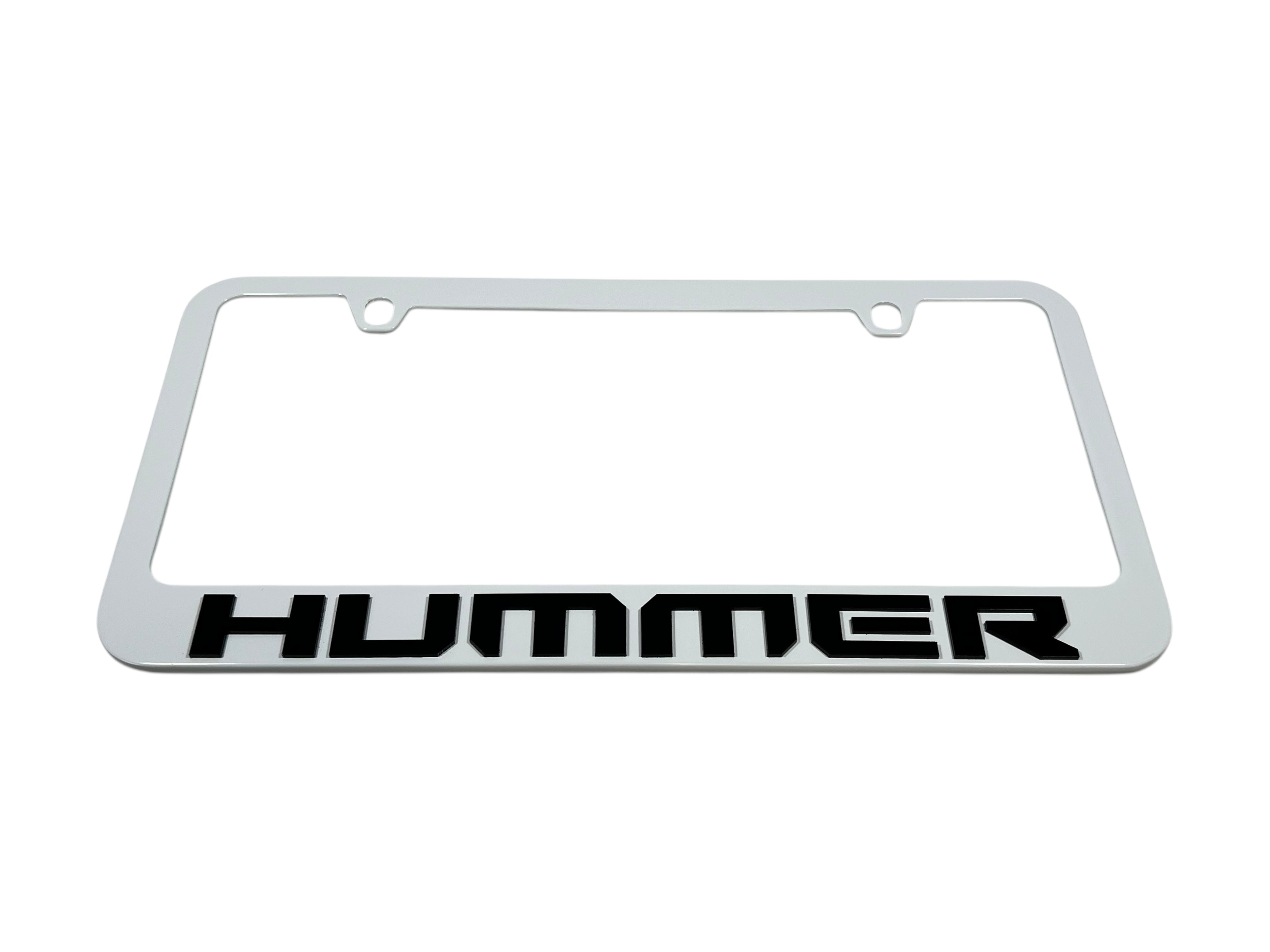 Hummer White License Plate Frame
