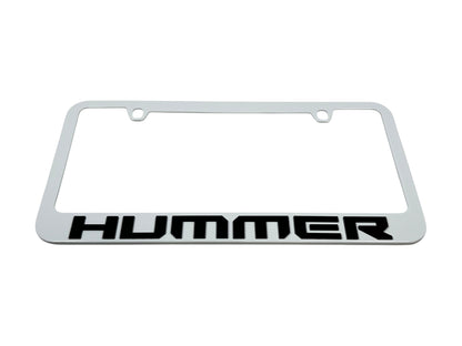 Hummer White License Plate Frame