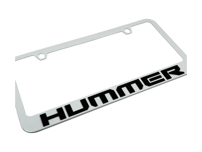 Hummer White License Plate Frame