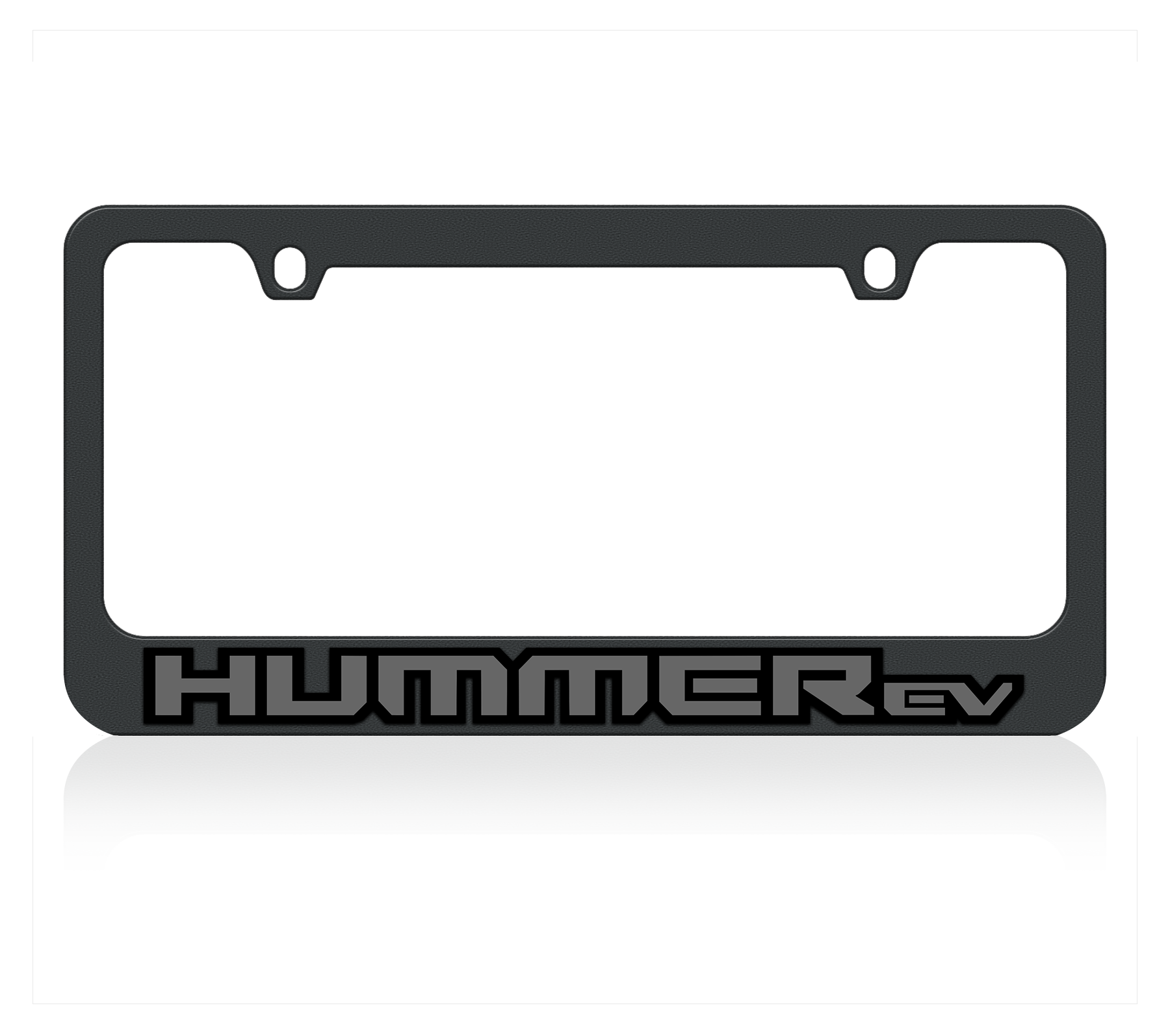 Hummer EV Blacked Out Black License Plate Frame