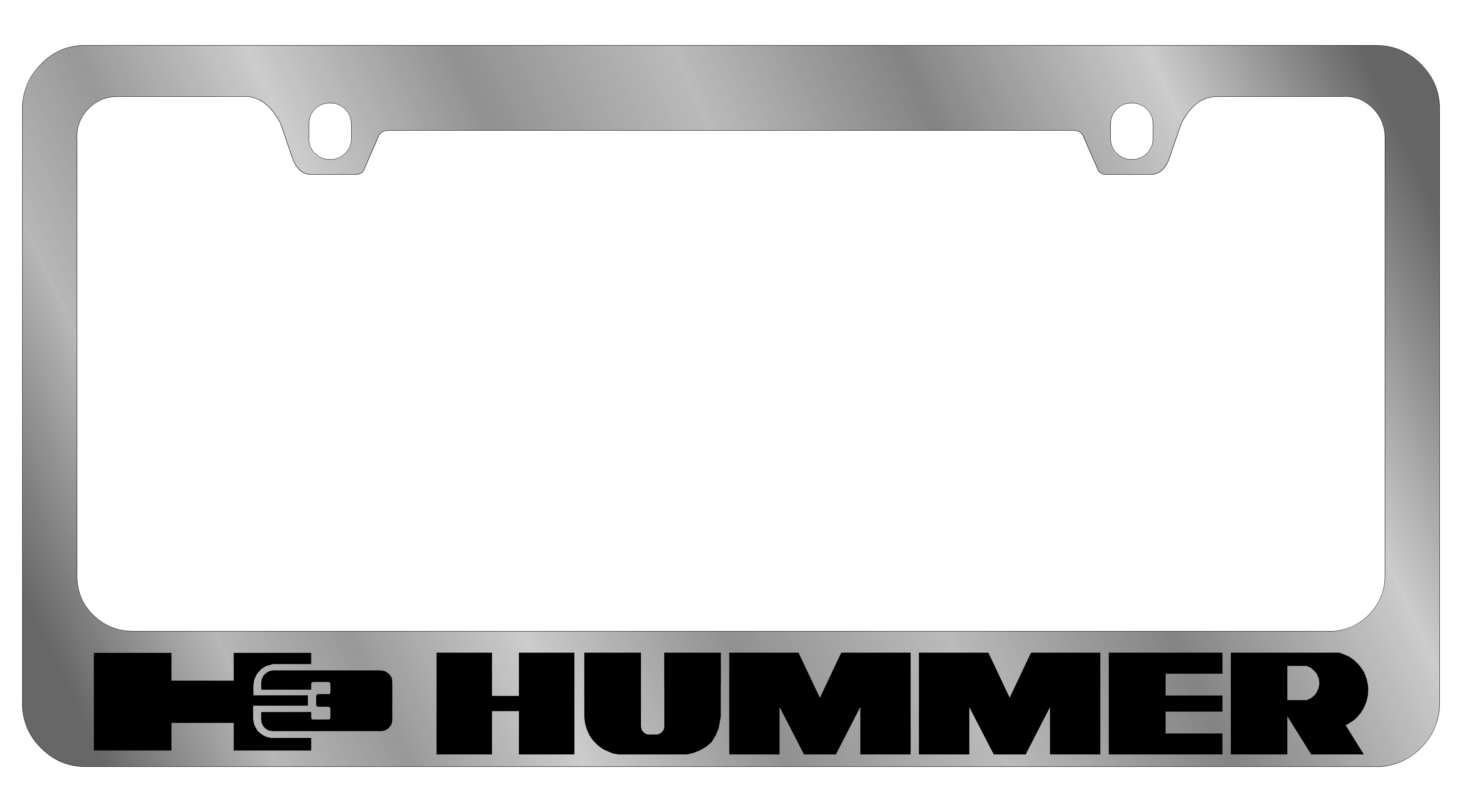 Hummer H3 Chrome License Plate Frame