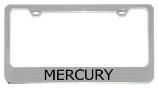 Mercury Chrome License Plate Frame