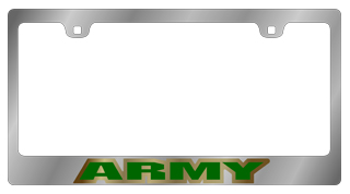 US ARMY Chrome License Plate Frame