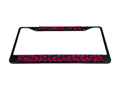 Leopard Print License Plate Frame