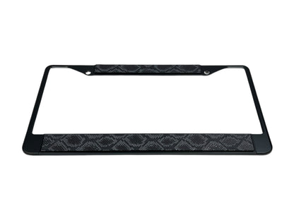 Python Black License Plate Frame