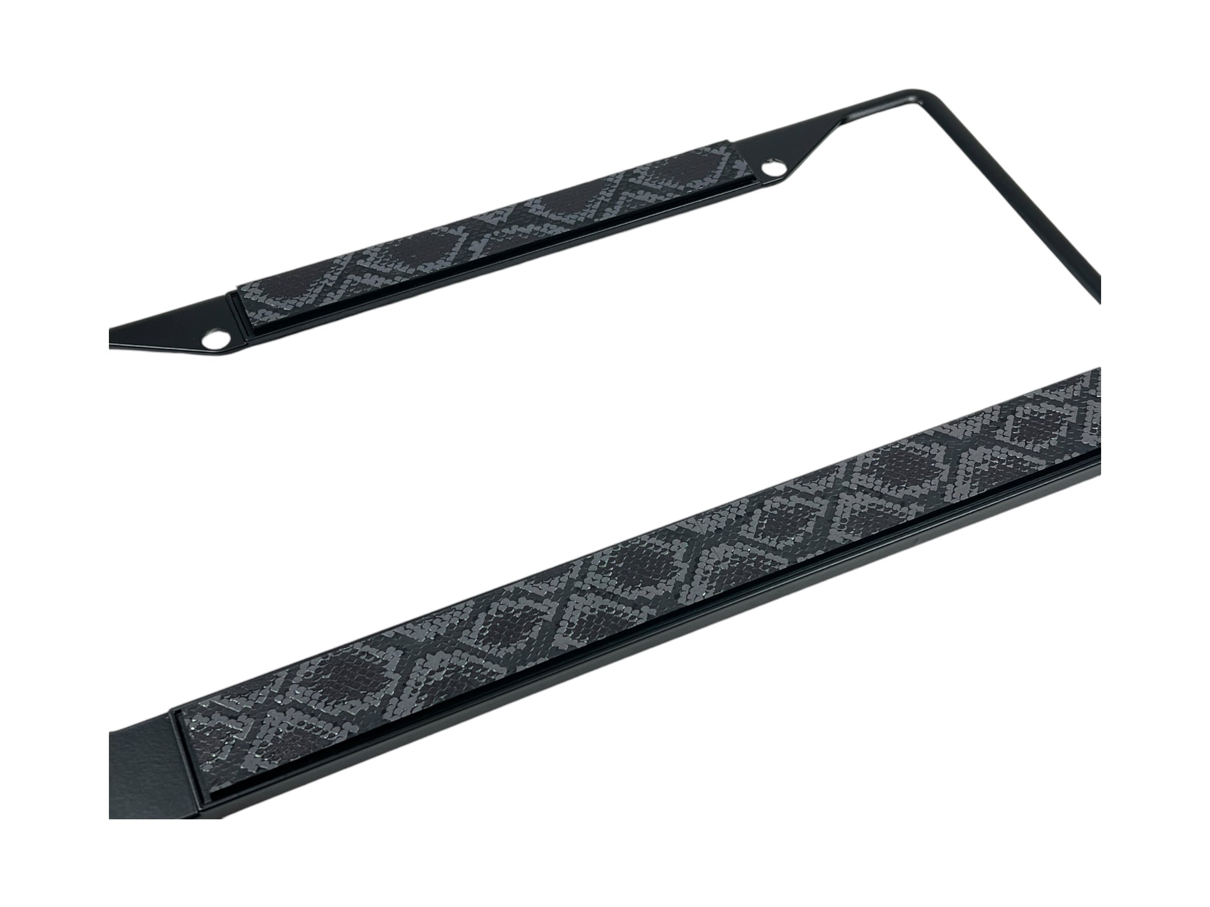 Python Black License Plate Frame