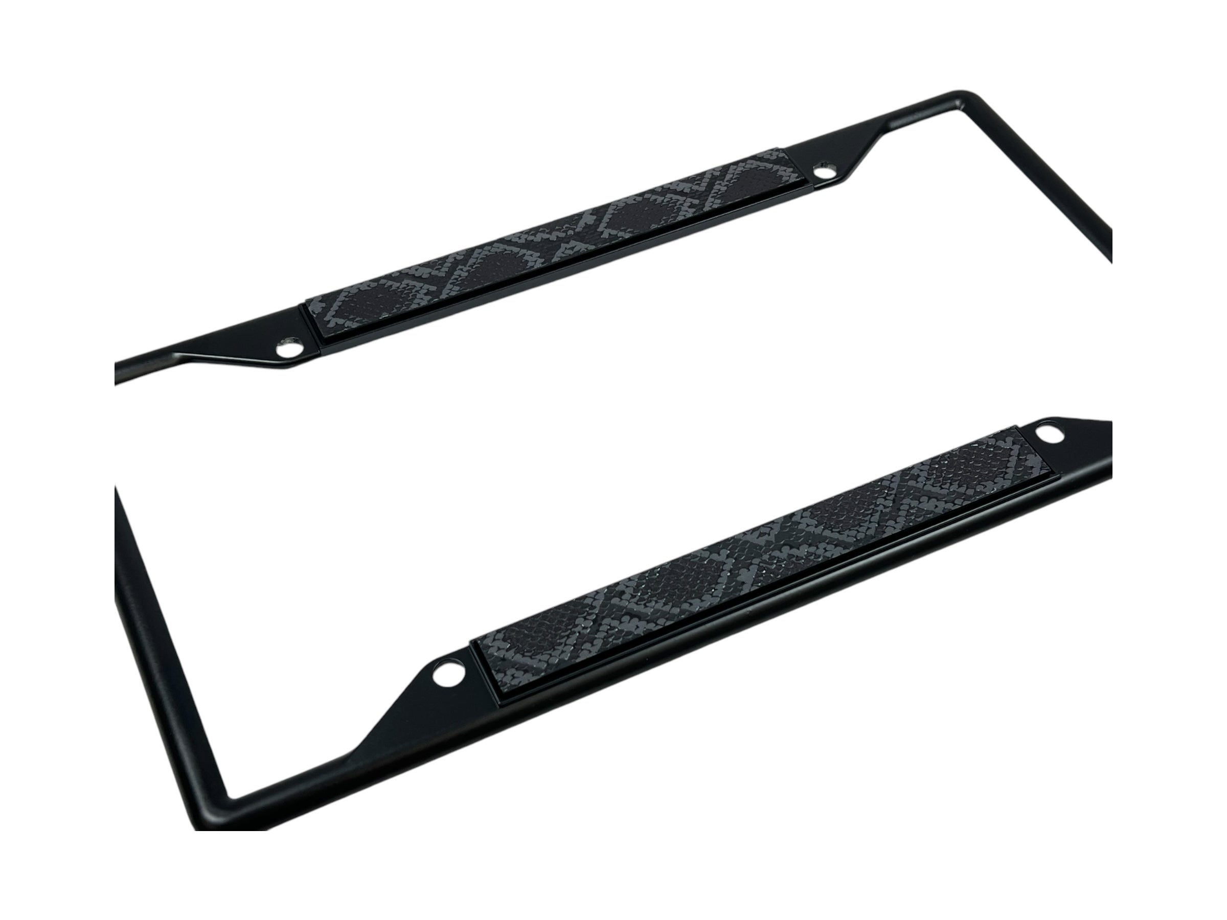 Python Black License Plate Frame