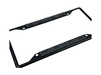 Python Black License Plate Frame