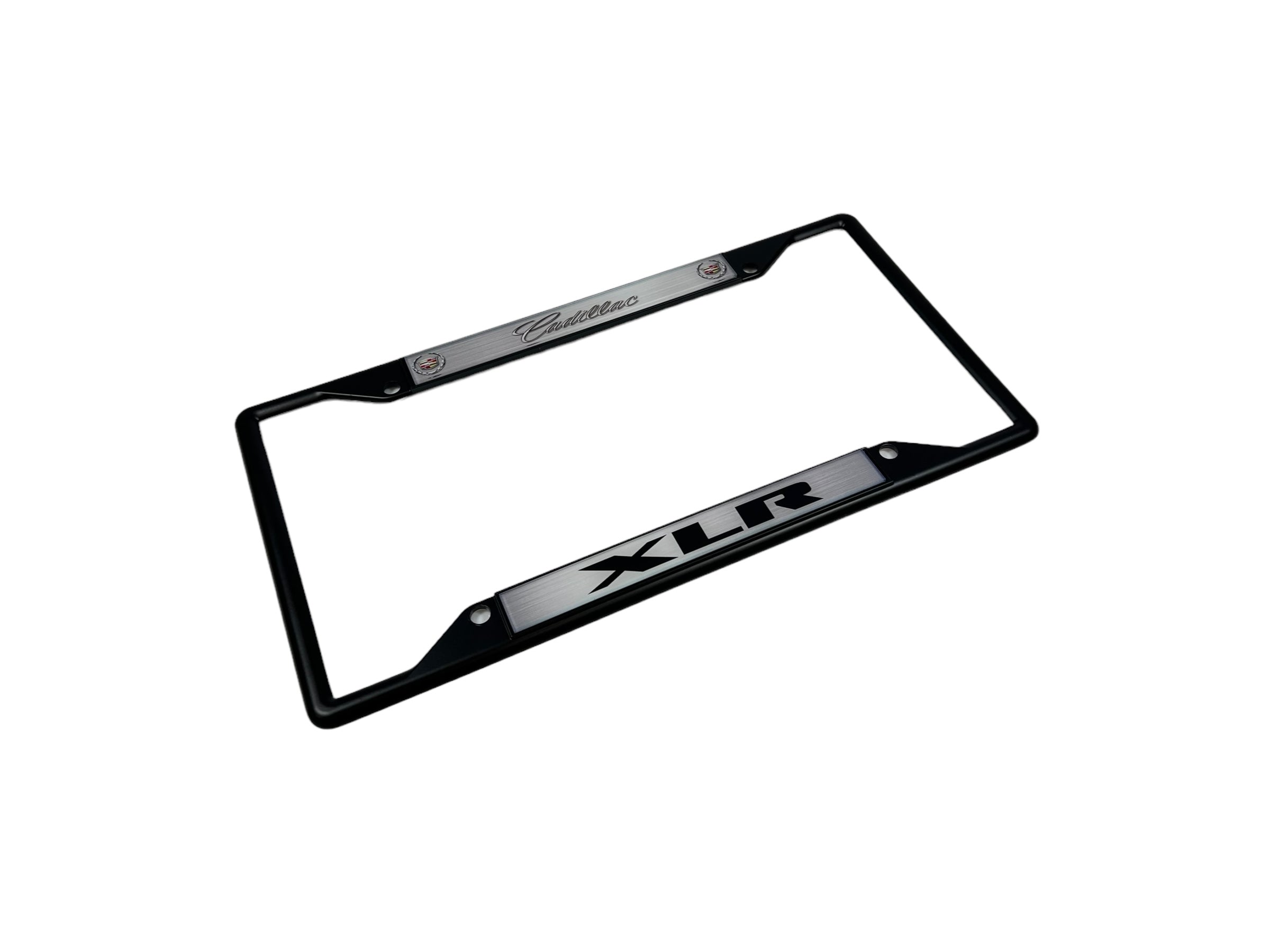 Cadillac XLR Black License Plate Frame