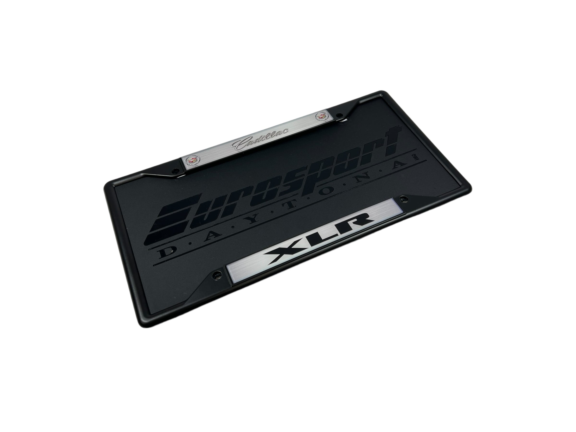 Cadillac XLR Black License Plate Frame