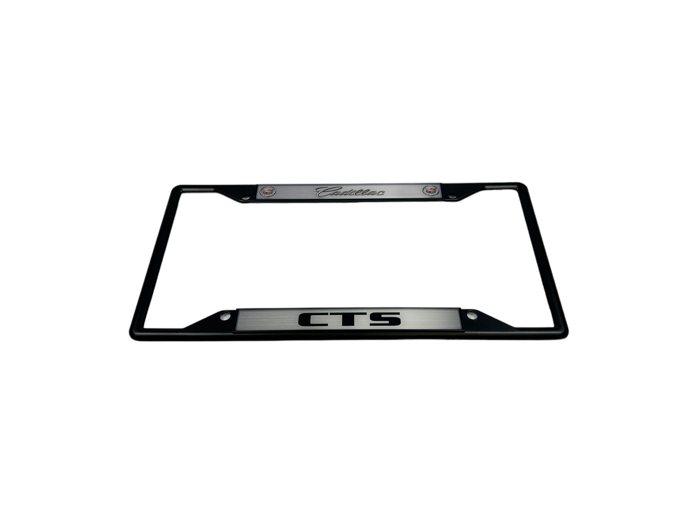 Cadillac CTS Black License Plate Frame