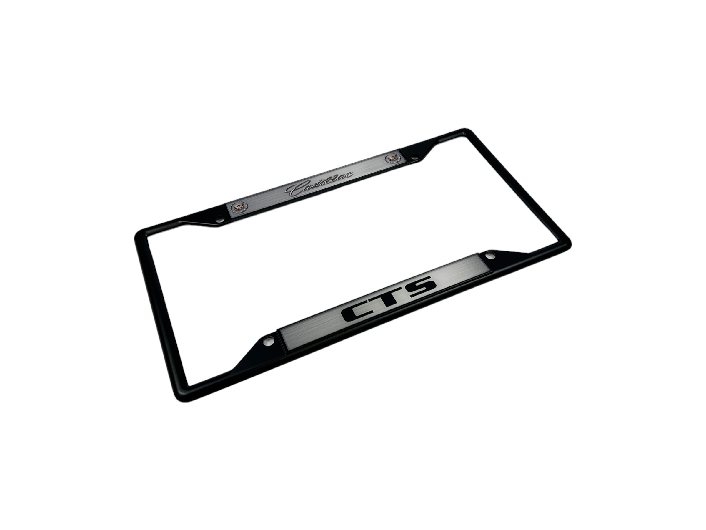 Cadillac CTS Black License Plate Frame