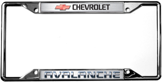 Chevrolet Avalanche Chrome License Plate Frame