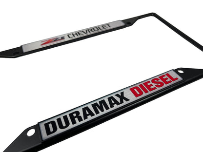 Chevrolet Z71 Duramax Black License Plate