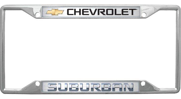 Chevrolet Suburban Chrome License Plate Frame