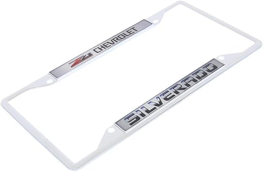 a white license plate with the word silverbird on it