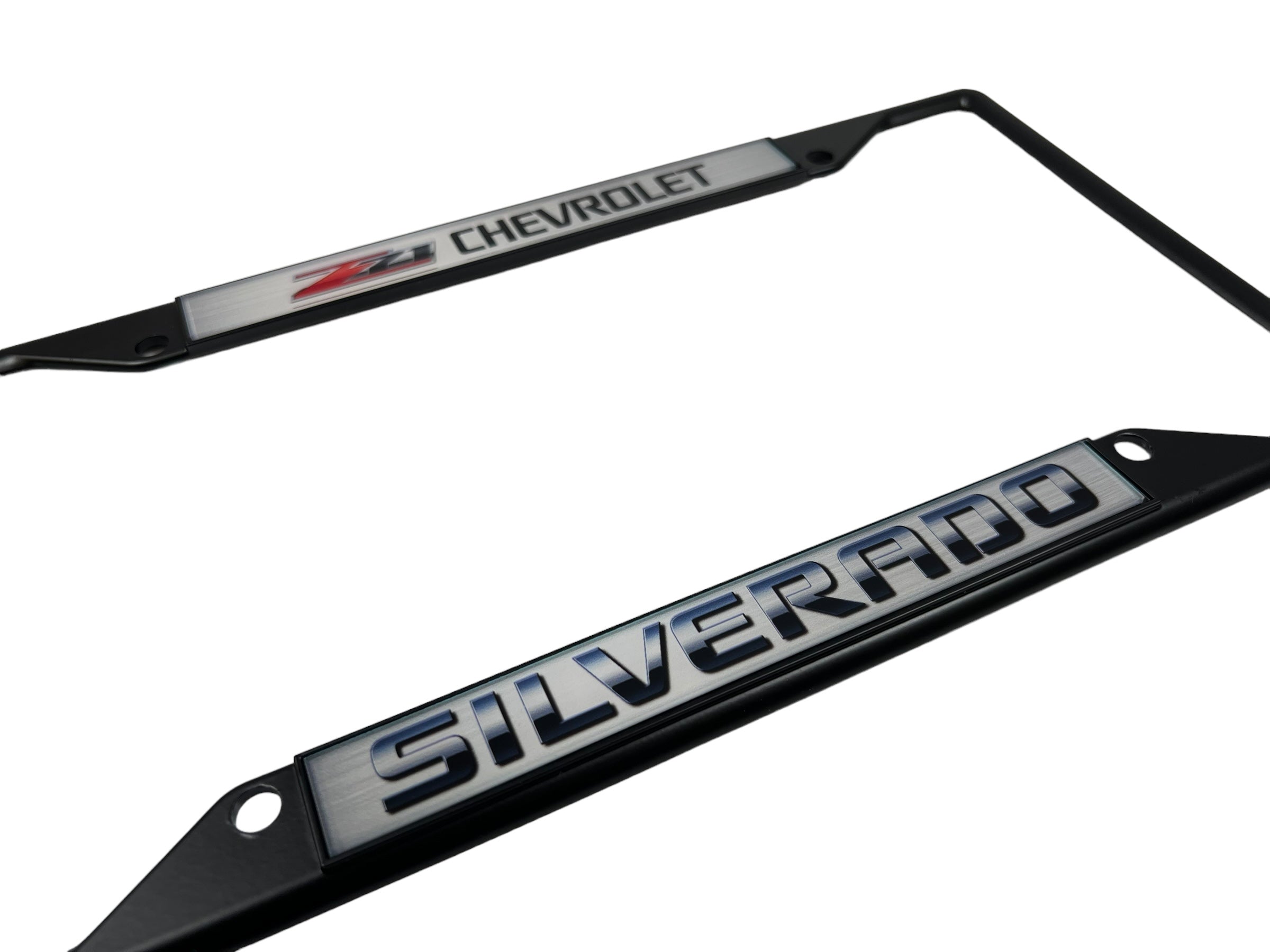 Chevrolet Silverado Z71 Black License Plate Frame