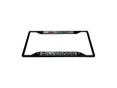 Chevrolet Silverado Z71 Black License Plate Frame