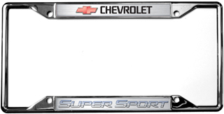 Chevrolet Super Sport Chrome License Plate Frame