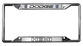 Dodge HEMI Chrome License Plate Frame