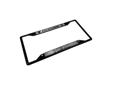 Dodge HEMI Black License Plate Frame