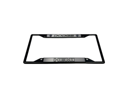 Dodge HEMI Black License Plate Frame