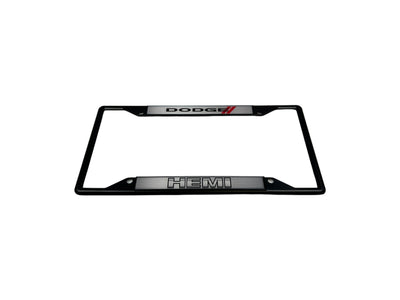 2009 Dodge HEMI Black License Plate Frame