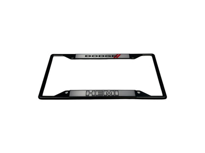 2009 Dodge HEMI Black License Plate Frame