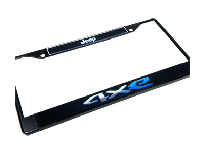Jeep 4XE Black License Plate Frame