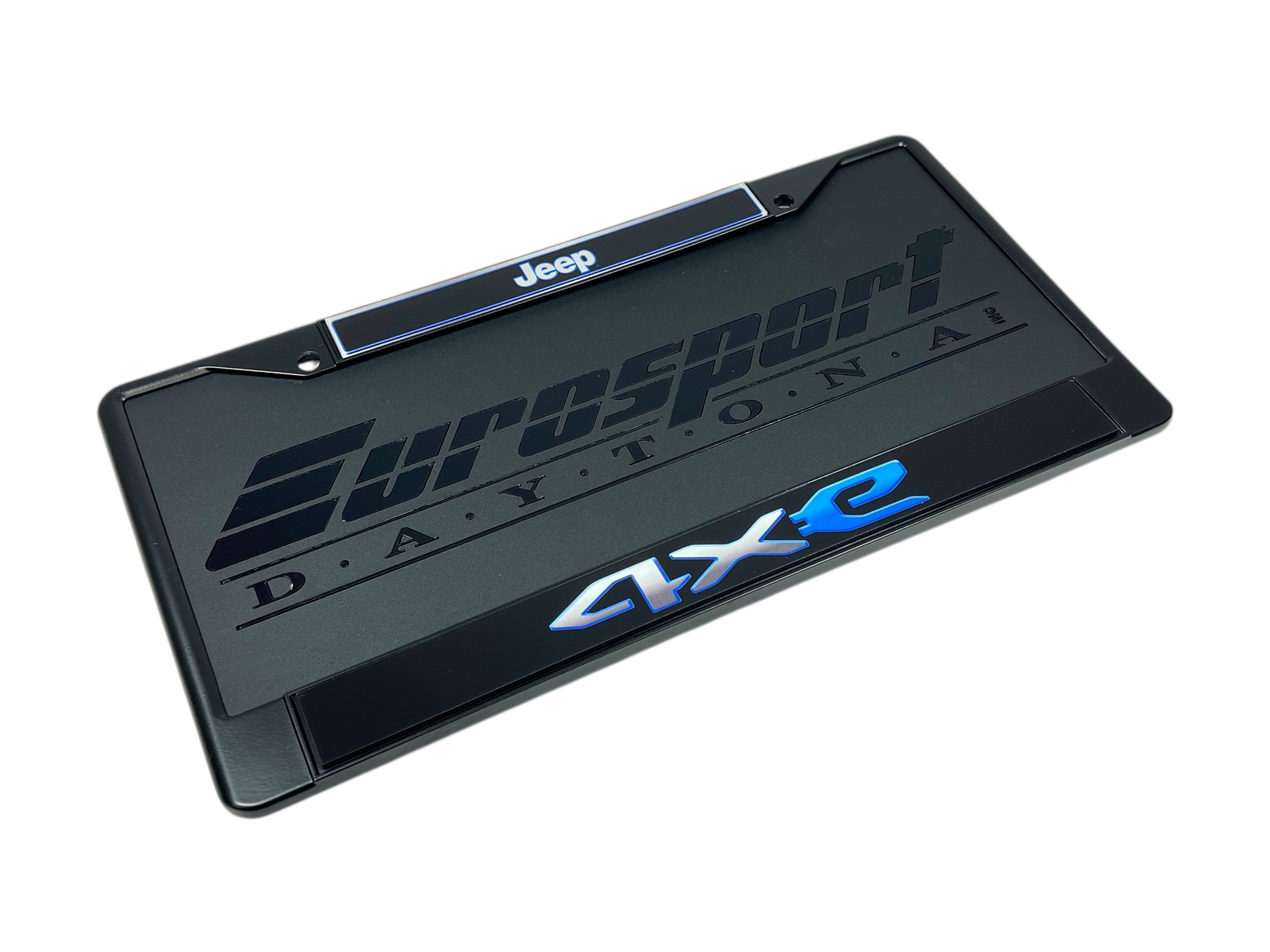 Jeep 4XE Black License Plate Frame