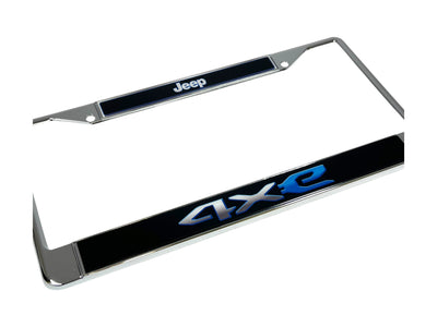 Jeep 4XE Chrome License Plate Frame